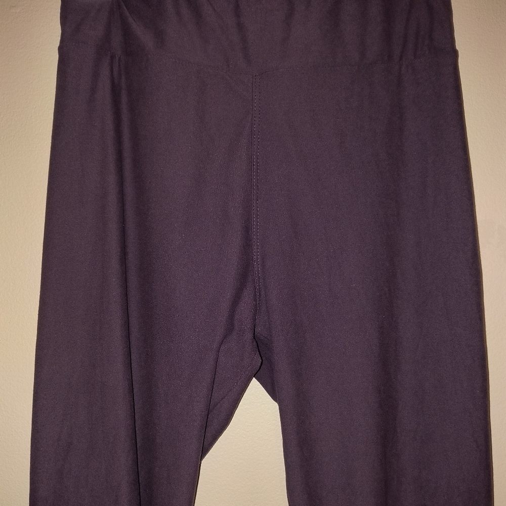 LuLaRoe Women's Dark Purple Leggings